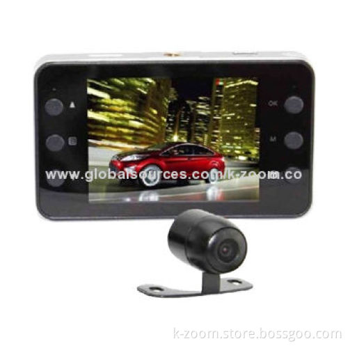 Car Camera Recorder, 2-channel, 1,920 x 1,080P/25fps Front Maximum